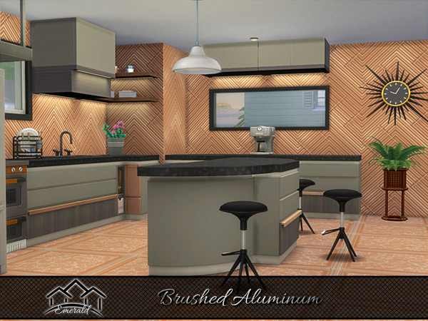 Sims 4 — Brushed Aluminum 3 by Emerald — Brushed Aluminum is a lightweight,durable and corrosion resistant fine metal