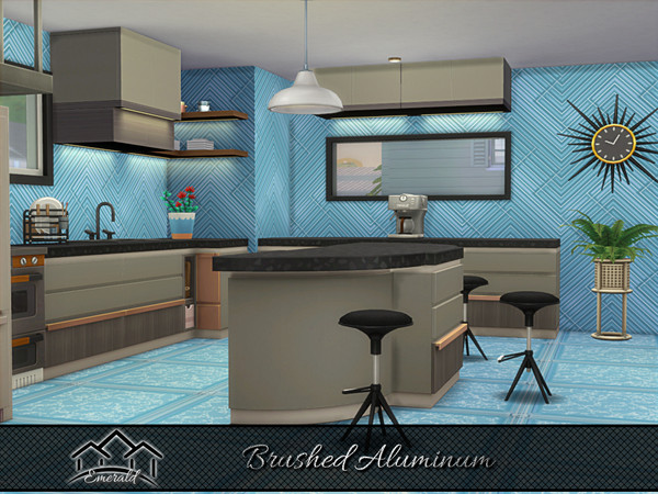 Sims 4 — Brushed Aluminum 5 by Emerald — Brushed Aluminum is a lightweight,durable and corrosion resistant fine metal