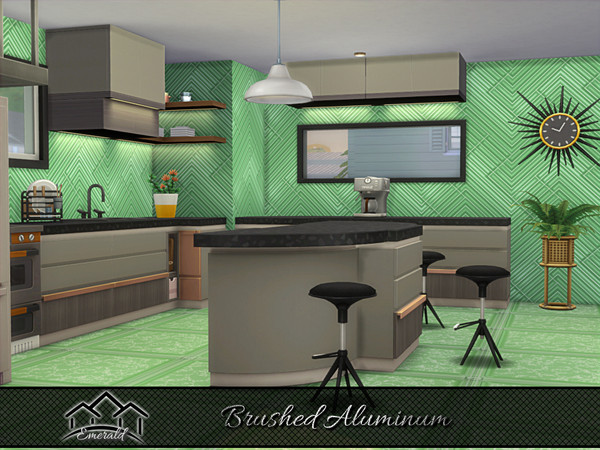 Sims 4 — Brushed Aluminum 6 by Emerald — Brushed Aluminum is a lightweight,durable and corrosion resistant fine metal