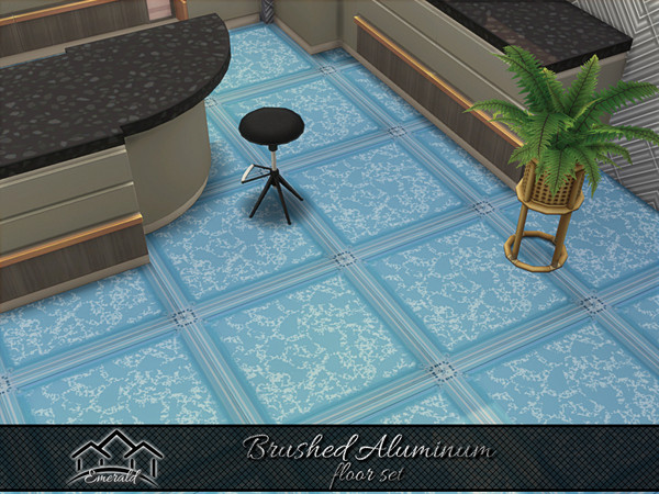 Sims 4 — Brushed Aluminum floor 5 by Emerald — Brushed Aluminum is a lightweight,durable and corrosion resistant fine