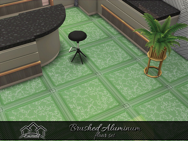 Sims 4 — Brushed Aluminum floor 6 by Emerald — Brushed Aluminum is a lightweight,durable and corrosion resistant fine