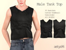 Sims 4 — Male Tank Top by astya96cc — 35 swatches
