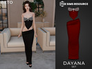 Sims 4 — Dayana (Set) by Beto_ae0 — Elegant and sexy outfit full of diamonds, enjoy it