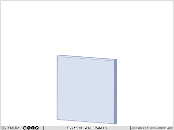 Sims 4 — Syracuse Wide Wall Panel Short by Onyxium — Onyxium@TSR Design Workshop Living Room Collection - Belong To The
