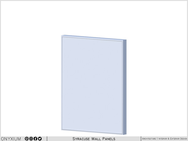 Sims 4 — Syracuse Wide Wall Panel Medium by Onyxium — Onyxium@TSR Design Workshop Living Room Collection - Belong To The