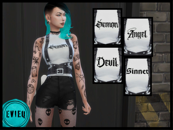 Sims 4 — Demon Top by btaylor19 — Feelin' fiesty, a little devilish, or is a balance between the angel side? Enjoy a