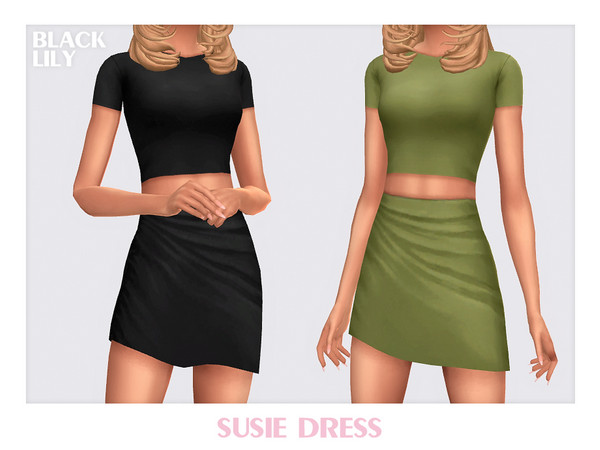 Sims 4 — Susie Dress by Black_Lily — YA, A, Teen