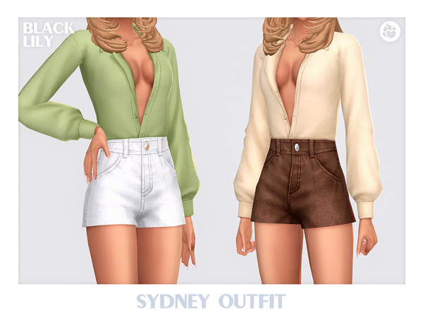 Sims 4 — Sydney Outfit by Black_Lily — YA, A, Teen