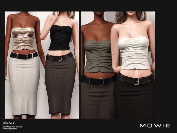 Sims 4 — MOWIE - Lisa Top by VentaStudio — MOWIE Siren Collection is now exclusively available on TSR! Elis Top