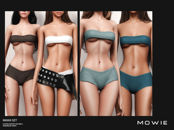 Sims 4 — MOWIE - Maika Top by VentaStudio — MOWIE Siren Collection is now exclusively available on TSR! Elis Top