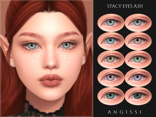 Sims 4 — Stacy Eyes A311 by ANGISSI — PREVIEWS MADE USING HQ MOD Facepaint category