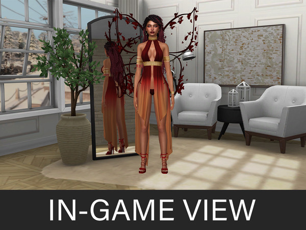 Sims 4 — By Beto - Magical Sensuality (Dress V1) by Beto_ae0 — A magical and fantastical outfit perfect for fairies. The