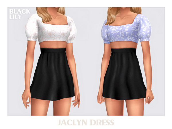 Sims 4 — Jaclyn Dress by Black_Lily — YA, A, Teen