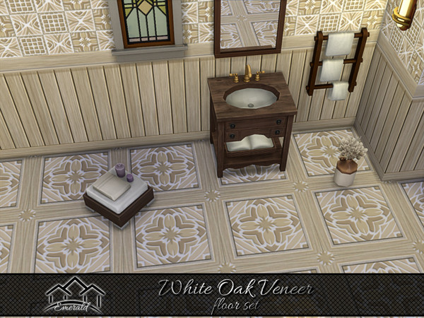 Sims 4 — White Oak Veneer floor2 by Emerald — White Oak Veneer is an aesthetic solid wood, offering natural beauty and