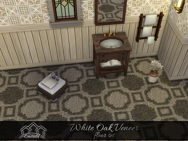 Sims 4 — White Oak Veneer floor5 by Emerald — White Oak Veneer is an aesthetic solid wood, offering natural beauty and