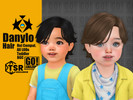 Sims 4 — Danylo Hair by GoAmazons — Unisex medium hairstyle with bangs for toddlers in maxis style.