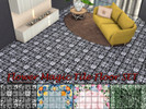 Sims 4 — Flower Magic Tile Floor SET by matomibotaki — Elegant and at the same time playful tiled floors with different