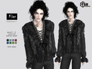 Sims 4 — KIAN - Male Shirt by Helsoseira — Style - Lace up ruffles male gothic shirt