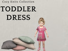 Sims 4 — COZY KNITS COLLECTION - TODDLER DRESS by kevseryesilyurt10 — toddler dress
