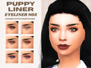 Sims 4 — Simple Puppy Liner Eyeliner N05 by _alttrait_ — Just a cute and simple puppy liner for a more subtle look! Comes