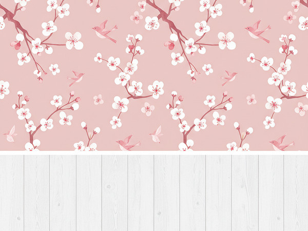 Sims 4 — pink_white_wall by xiyin66666 — a pink and white wall pattern