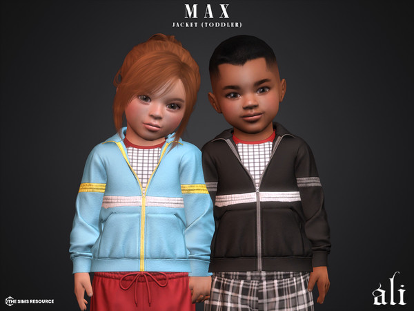 Sims 4 — MAX jacket (toddler) by ali1 — 80s Jacket inspired by Max Mayfield