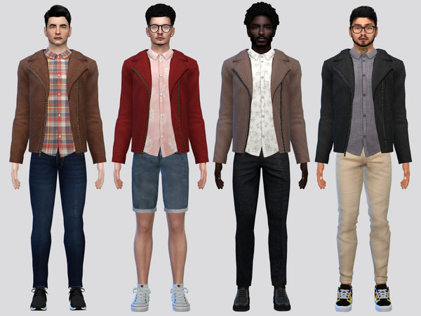 Sims 4 — Everly Jacket by McLayneSims — TSR EXCLUSIVE