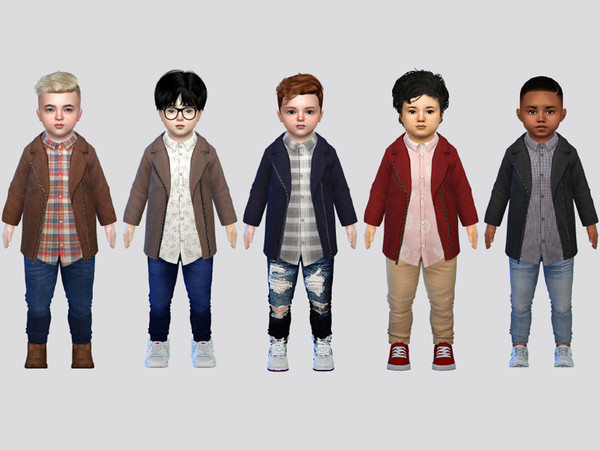 Sims 4 — Everly Jacket Toddler by McLayneSims — TSR EXCLUSIVE