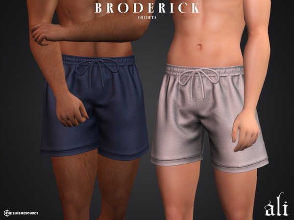Sims 4 — BRODERICK shorts by ali1 — 3 Piece Set including: Long Sleeve T-Shirt, Short Sleeve T-Shirt and Shorts