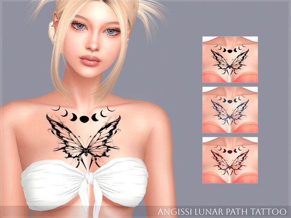 Sims 4 — Lunar Path Tattoo by ANGISSI — PREVIEWS MADE USING HQ MOD HQ compatible