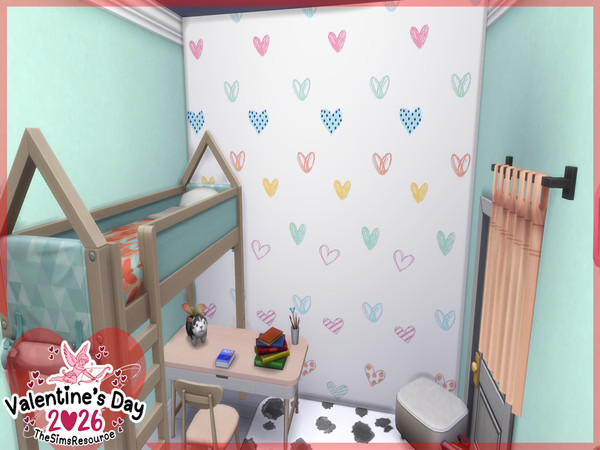 Sims 4 — Valentines Hearts Walls by lavilikesims — 3 wallpapers all hearts focused, in all wall sizes xox