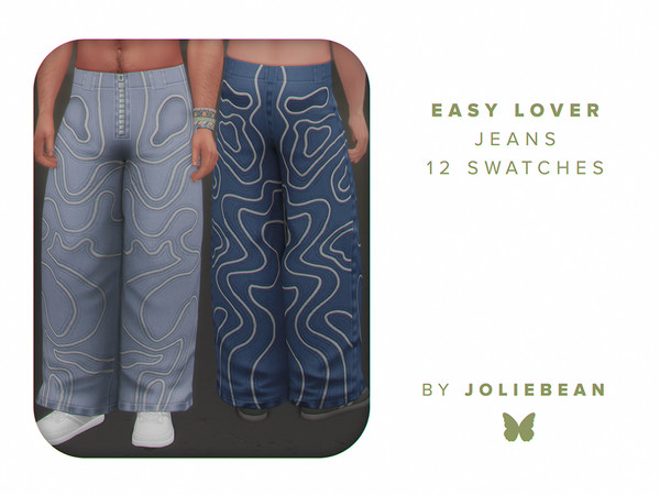Sims 4 — Easy Lover Jeans by Joliebean — - BGC