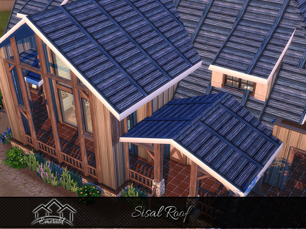 Sims 4 — Sisal Roof 3 by Emerald — Sisal roof is a strong natural fiber and eco friendly material, perfect for your