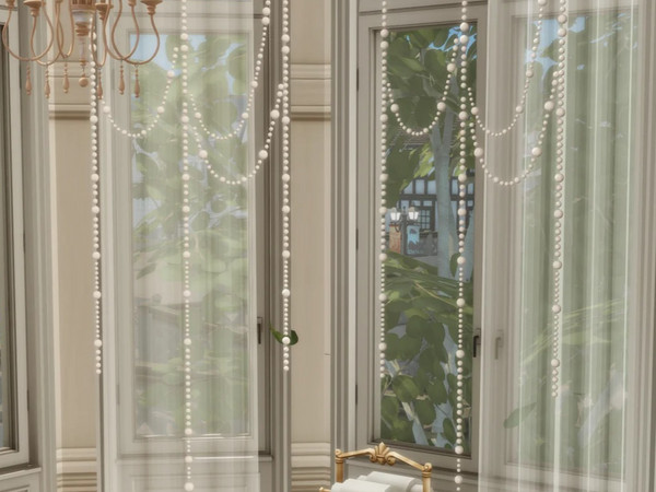 Sims 4 — pearl curtain by nrdhs — pearl curtain base game