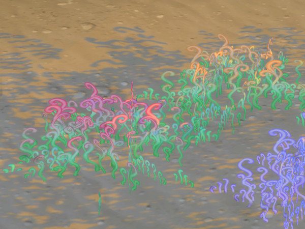 Sims 4 — Flare Lichen by EdnaScissorhands — The Flare Lichen (Na'vi name: Pxayopinspxam) is a hardy mycelium that grows