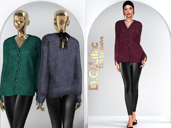 Sims 4 — Soft Glam Edge Set DO127 by DOLilac — Includes: (Top + Bottom)