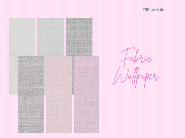 Sims 4 — Fabric Wallpaper by jessbtlrr — I originally made this just for myself as I'm obsessed with fabric wallpaper,
