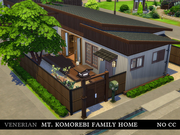 The Sims Resource | Mt. Komorebi Family Home by Venerian NO CC