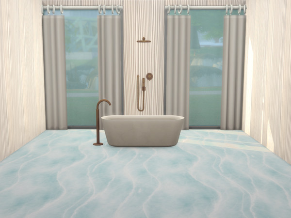 Sims 4 — BathroomFloor01ATBW by ATinyBitWicked — An ocean themed wall and floor set. Comes in 8 different colors!