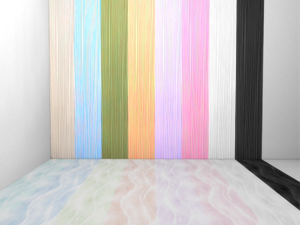 Sims 4 — BathroomWall01ATBW by ATinyBitWicked — An ocean themed wall and floor set. Comes in 8 different colors!