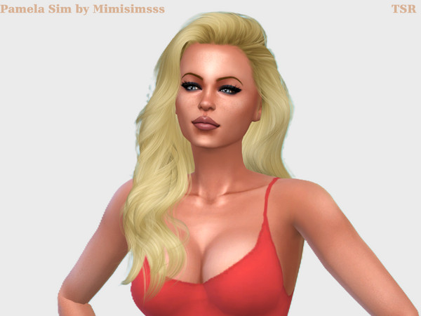 Sims 4 — Pamela inspired Sim by Mimisimss — Pamela inspired Sim with her classic looks from the 90s and early 2000s.