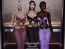 Sims 4 — Klubb - Babe Dress (Patreon Exclusive) by VentaStudio — 27 Swatches
