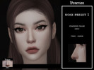 Sims 4 — Nose Preset 1 by Venerian by Venerian — Teen to elder Feminine and masculine frame Custom thumbnail
