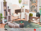 Sims 4 — Vicky - office by melapples — a cozy office in shades of green. enjoy! 5x5