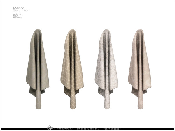 Sims 4 — Marisa - hanging plaid by Severinka_ — A set of furniture and decor for bedroom decoration.