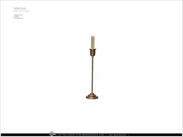 Sims 4 — Marisa - candle 02 by Severinka_ — A set of furniture and decor for bedroom decoration.