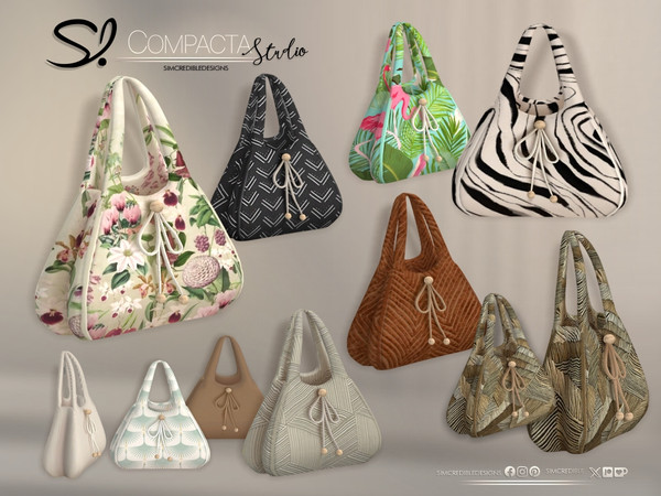 Sims 4 — Compacta Purse Bag by SIMcredible! — Adding that living touch with modern decor items to your Office Study