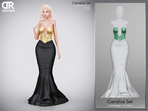 Sims 4 — DERNIER - Candice Set by VentaStudio — Candice Top