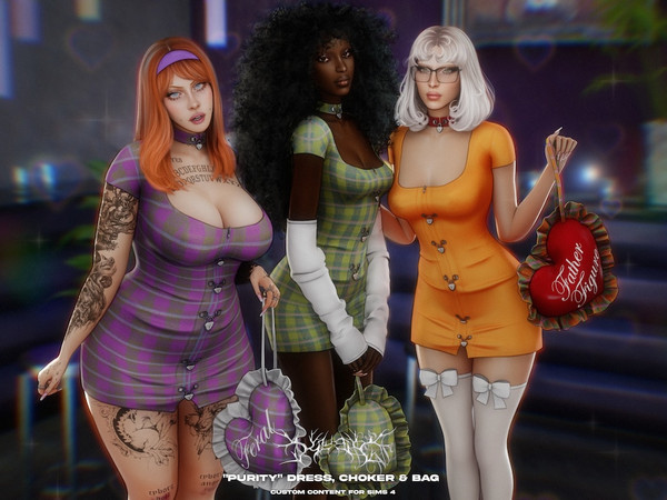 Sims 4 — Klubb - Purity Dress by VentaStudio — Purity Dress