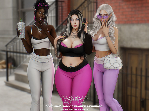 Sims 4 — Klubb - McBling Bra by VentaStudio — McBling Tank With Bra